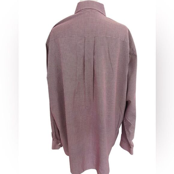 Jos A Bank Signature Houndstooth Shirt Wrinkle Free L/S Button Down, size XL - Picture 3 of 7